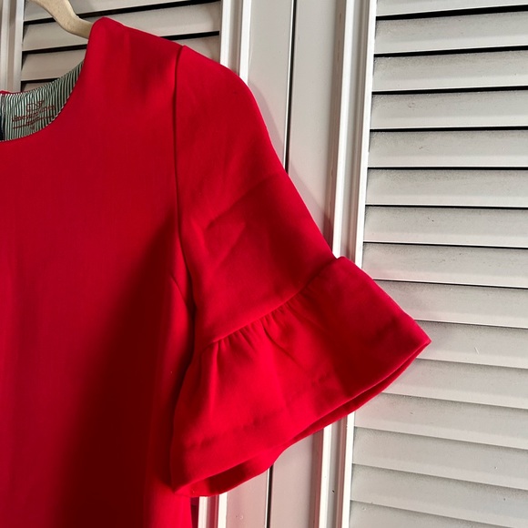 Vineyard Vines girls red ruffle sleeve dress size xl - Picture 6 of 6